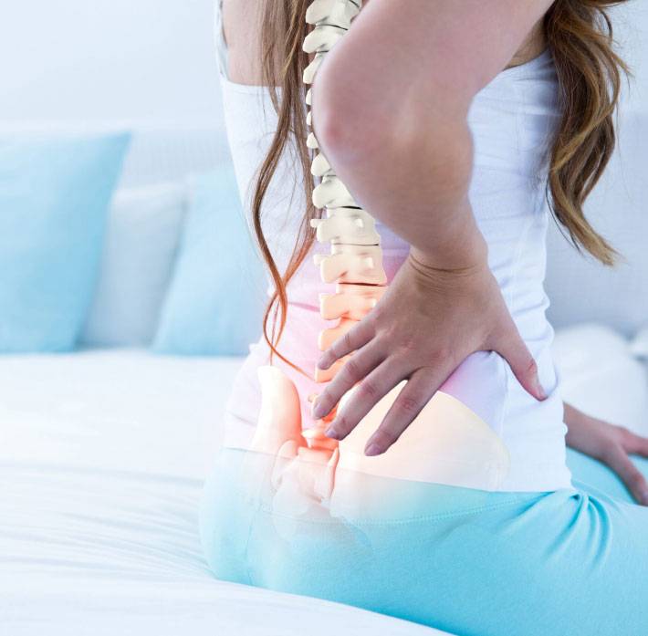 Lower back pain in woman
